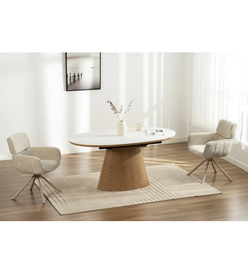 Stół rozkładany UNIQUE od 160 do 200 cm ceramiczny blat