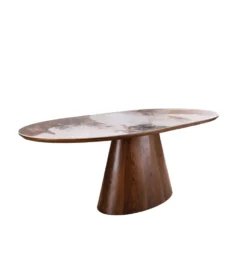 Stół rozkładany UNIQUE od 160 do 200 cm naturalny ceramiczny blat