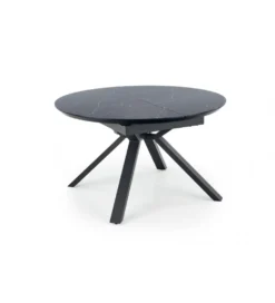 Stół rozkładany VERTIGO 130 cm - 180 cm w optyce czarnego marmuru
