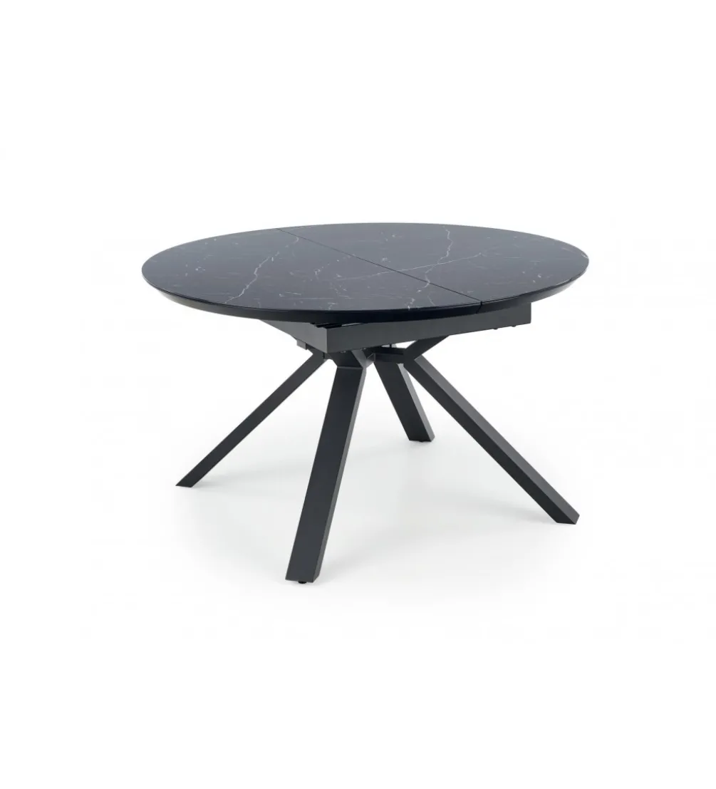 Stół rozkładany VERTIGO 130 cm - 180 cm w optyce czarnego marmuru