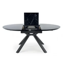 Stół rozkładany VERTIGO 130 cm - 180 cm w optyce czarnego marmuru