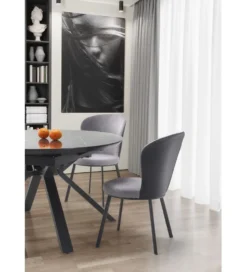 Stół rozkładany VERTIGO 130 cm - 180 cm w optyce czarnego marmuru