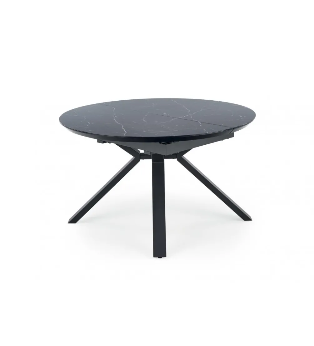 Stół rozkładany VERTIGO 130 cm - 180 cm w optyce czarnego marmuru