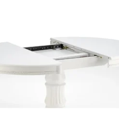 Stół rozkładany WILLIAM 90 cm - 124 cm biały