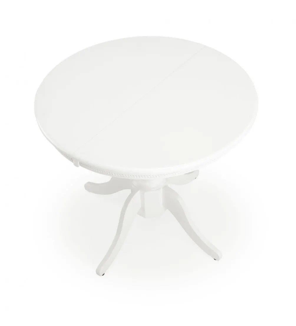Stół rozkładany WILLIAM 90 cm - 124 cm biały