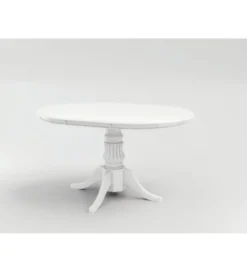 Stół rozkładany WILLIAM 90 cm - 124 cm biały