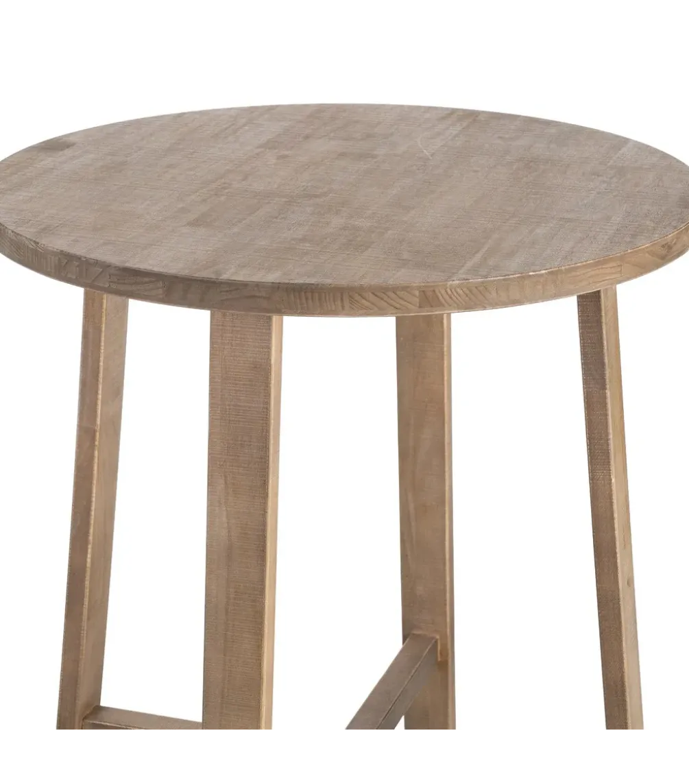 Stół RUBBERY 102 cm drewno kauczuk naturalne