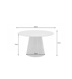Stół SANZA 140 cm w optyce dąb ciemny