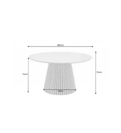Stół SANZA 140 cm w optyce dębu