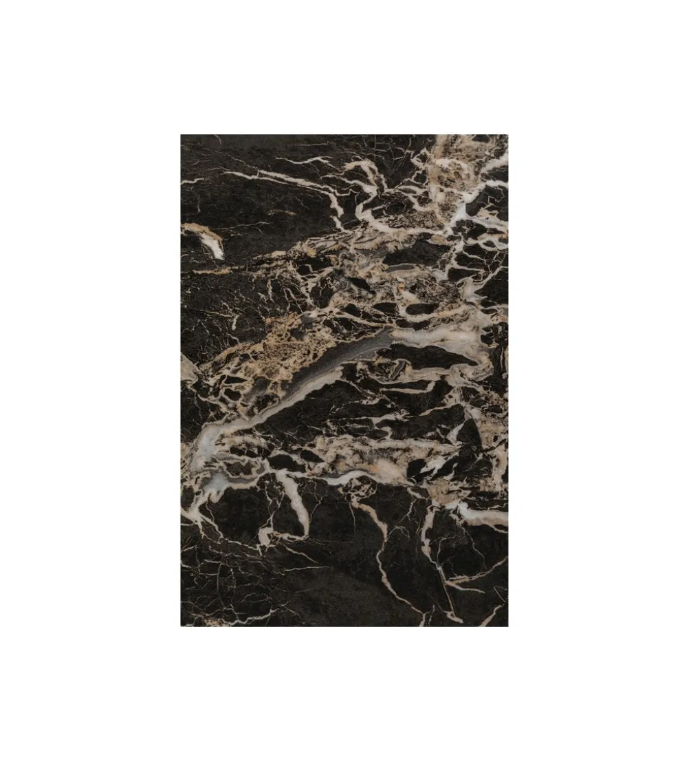Stół SCHICKERIA 80 cm efekt czarnego marmuru