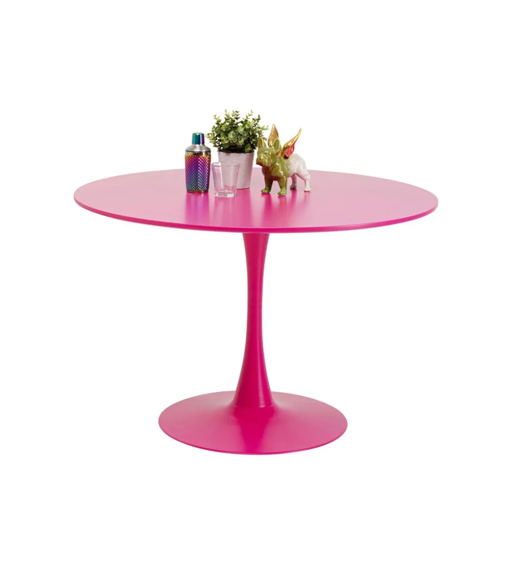 Stół SCHICKERIA 110 cm różowy