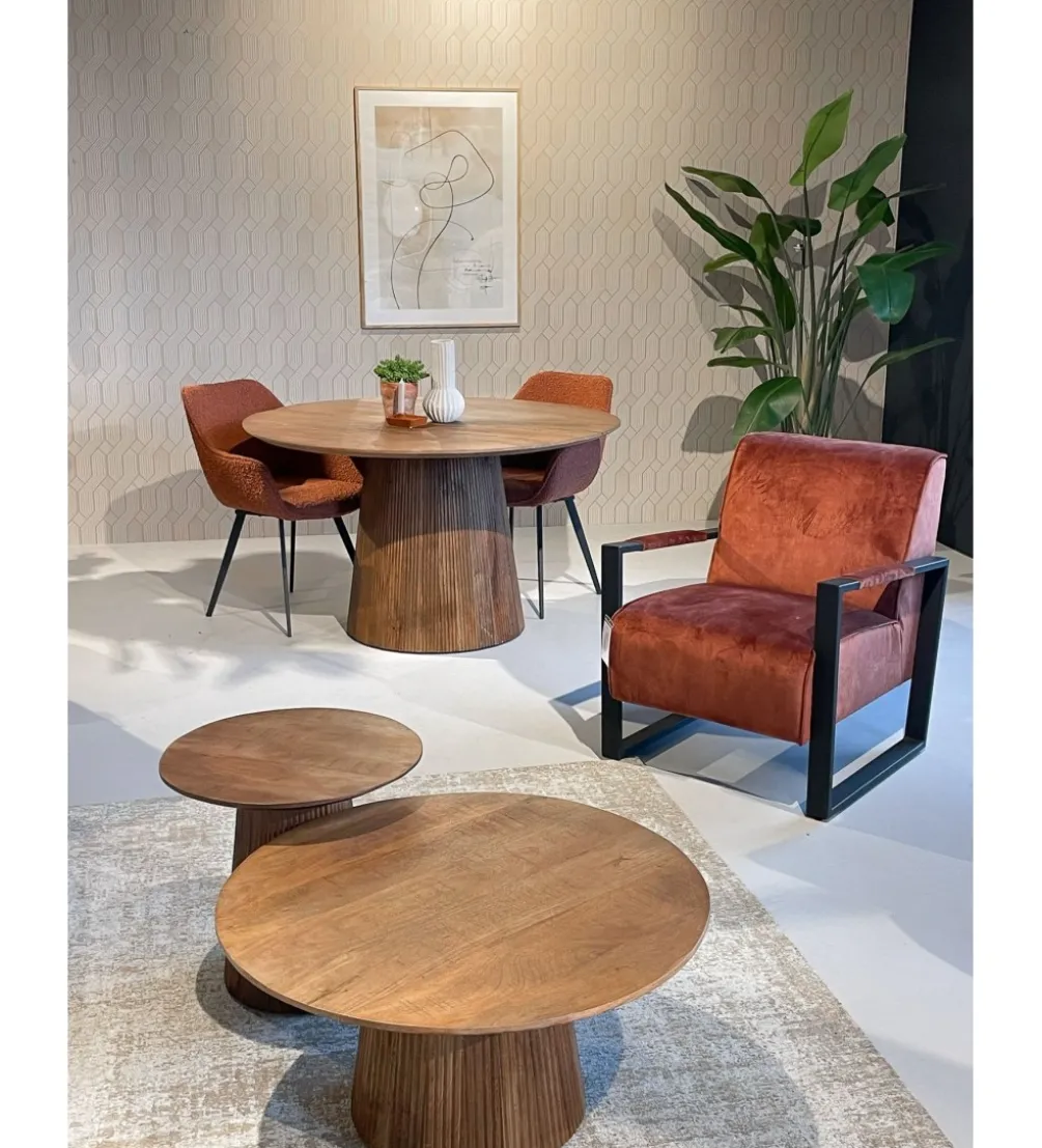 Stół SELVETOR 130 cm drewno mango
