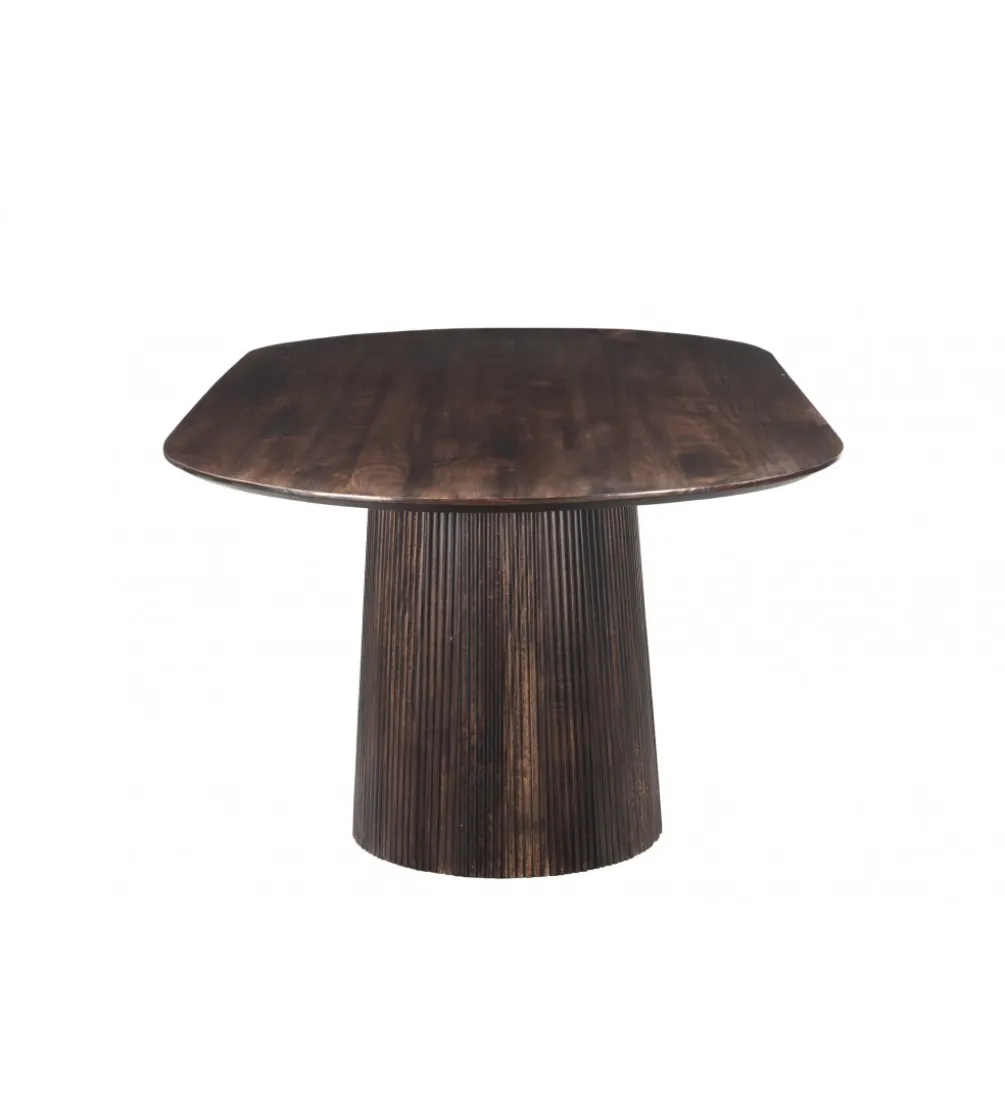 Stół SELVETOR 230 cm drewno mango w kolorze orzecha
