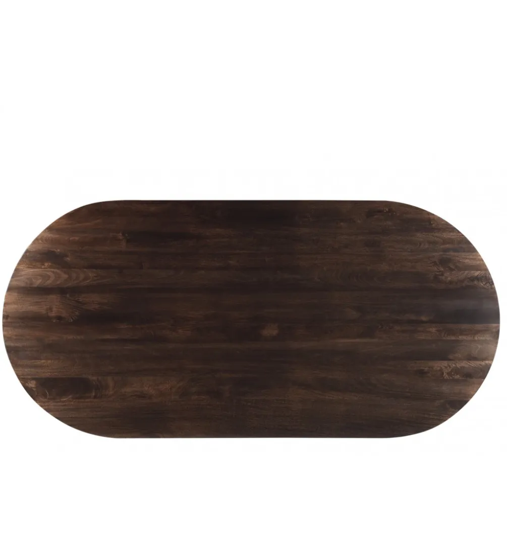 Stół SELVETOR 230 cm drewno mango w kolorze orzecha