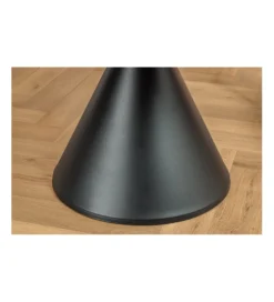Stół SIGNATURE 135 cm okrągły blat ceramika w optyce białego marmuru