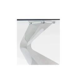 Stół szklany GLOYRIA 200 cm srebrny