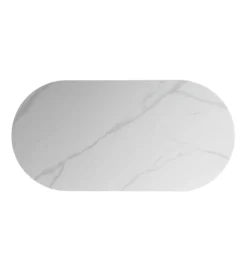 Stół TRANKY 180 x 90 cm brązowy blat ceramika