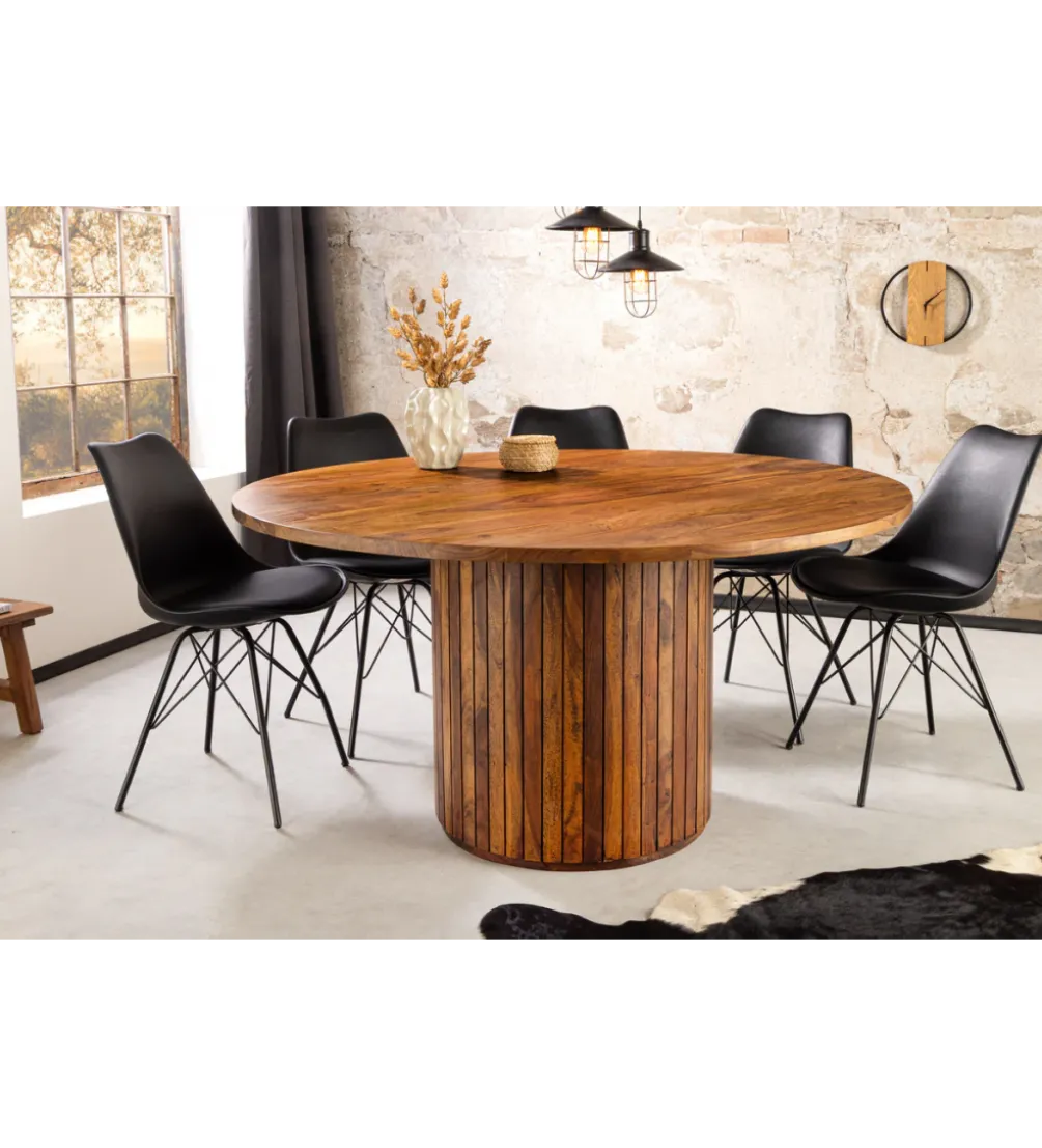 Stół TRES CHIC 140 cm drewno sheesham naturalny