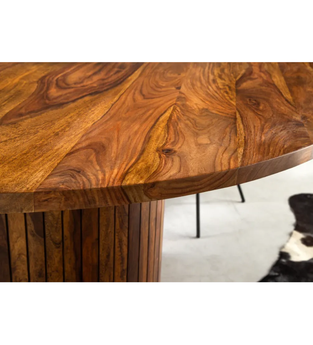 Stół TRES CHIC 140 cm drewno sheesham naturalny