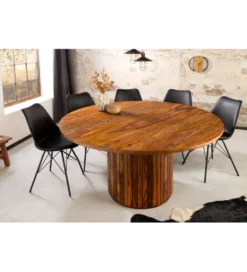 Stół TRES CHIC 120 cm drewno sheesham naturalny