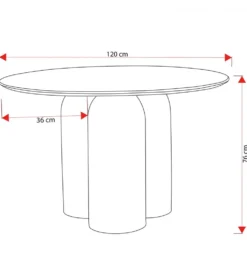 Stół UKAPI 120 cm drewno mango