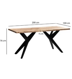 Stół WOHNLING 200 cm drewno akacja