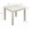 Stół WOHNLING 80 cm drewno mango białe wykończenie