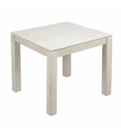 Stół WOHNLING 80 cm drewno mango białe wykończenie
