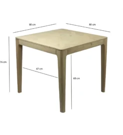 Stół WOHNLING 80 cm drewno mango naturalny