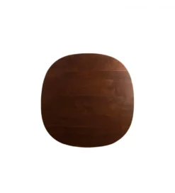 Stół ZALE 120 cm drewno akcja ciemny brązowy