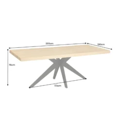 Stół ZEZUS 200 cm kolor naturalnego dębu
