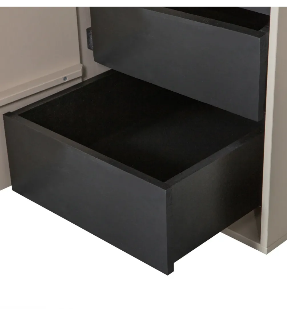 Szafa DAILY 200 x 50 cm drewno sosny szara
