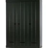 Szafa DRAWER 195 x 140 cm drewno sosna czarna
