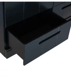Szafa DRAWER 195 x 140 cm drewno sosna czarna