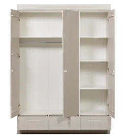 Szafa DRAWER 195 x 140 cm drewno sosna dust
