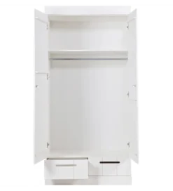 Szafa DRAWER 195 x 94 cm drewno sosna biała