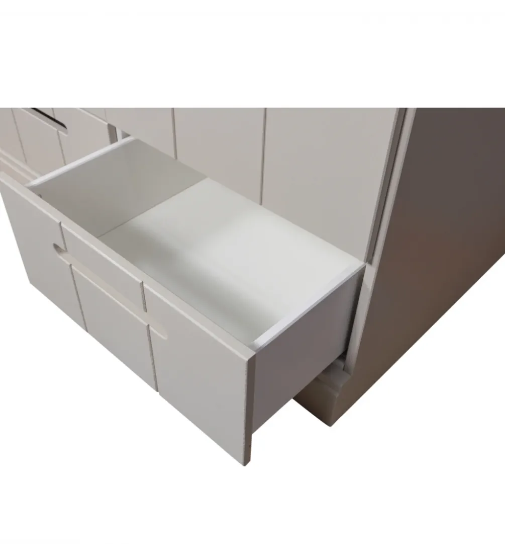 Szafa DRAWER 195 x 94 cm drewno sosna dust
