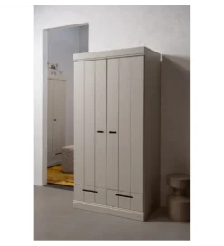 Szafa DRAWER 195 x 94 cm drewno sosna dust