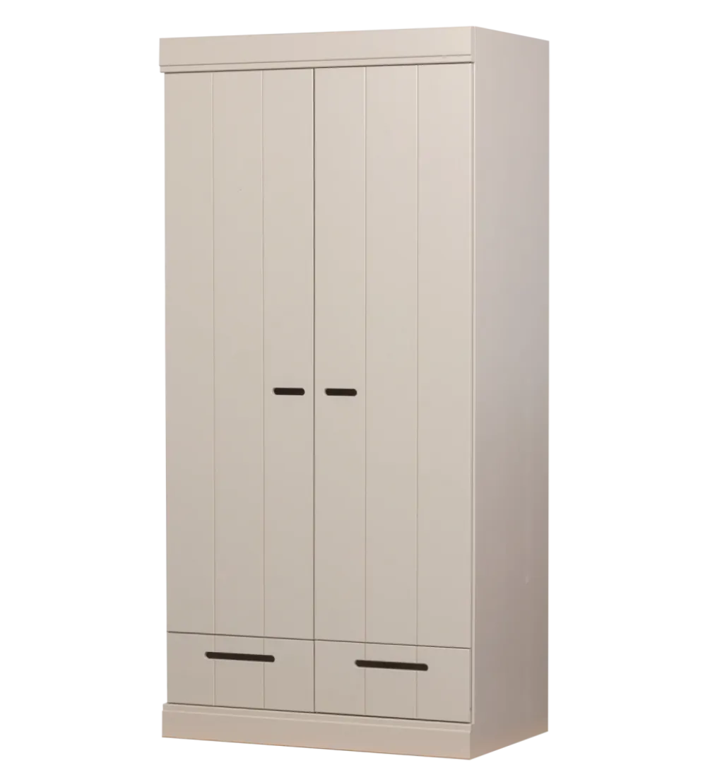 Szafa DRAWER 195 x 94 cm drewno sosna dust