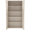 Szafa Japandi z wzorem RAIN 200 cm drewno sosny dust