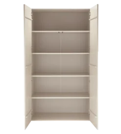 Szafa Japandi z wzorem RAIN 200 cm drewno sosny dust