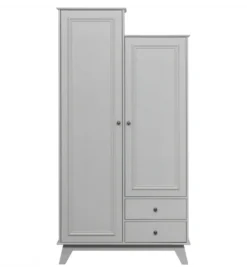 Szafa LILY 190 cm drewno sosny szara