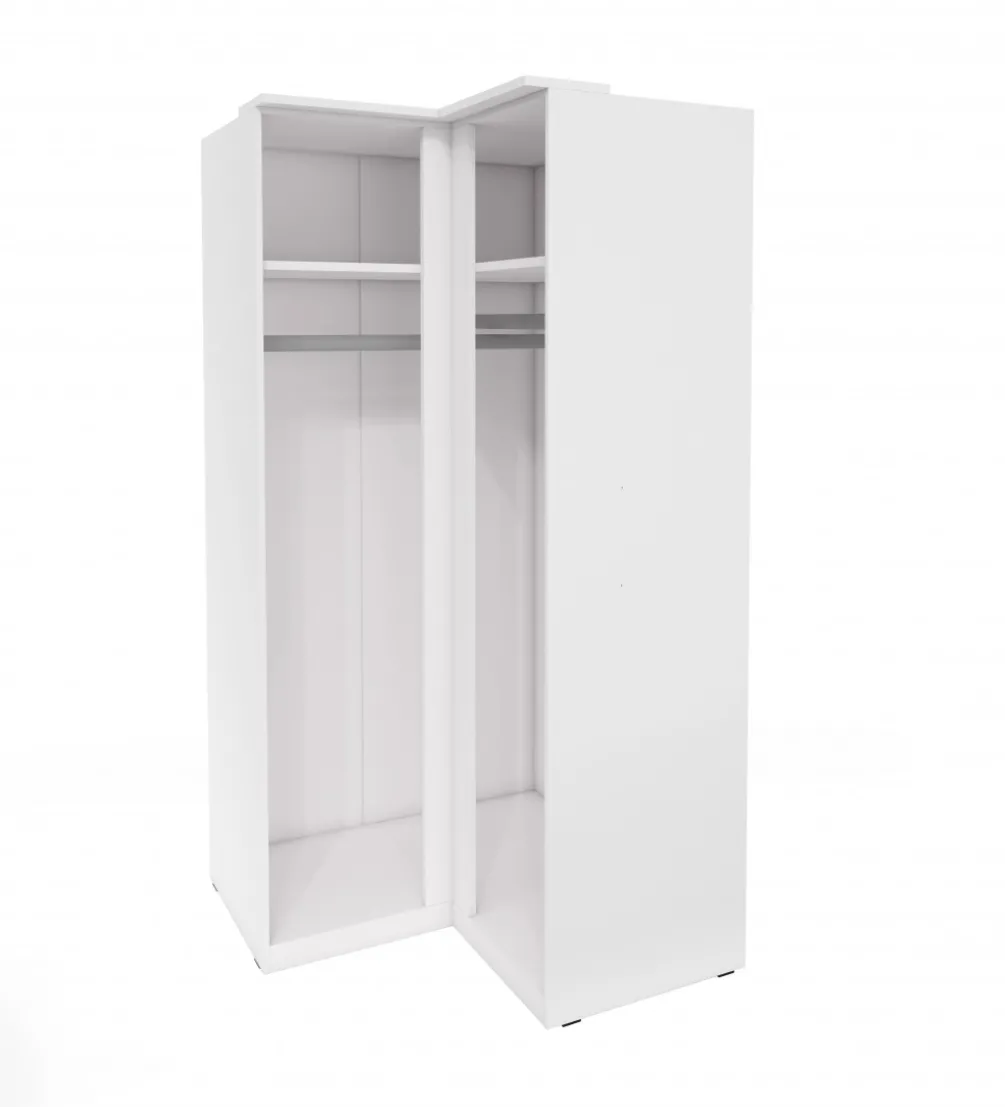 Szafa narożna OPTIMA 109 cm biała
