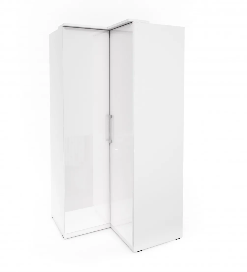 Szafa narożna OPTIMA 109 cm biała
