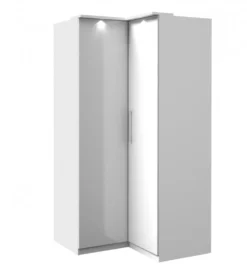 Szafa narożna OPTIMA 109 cm biała