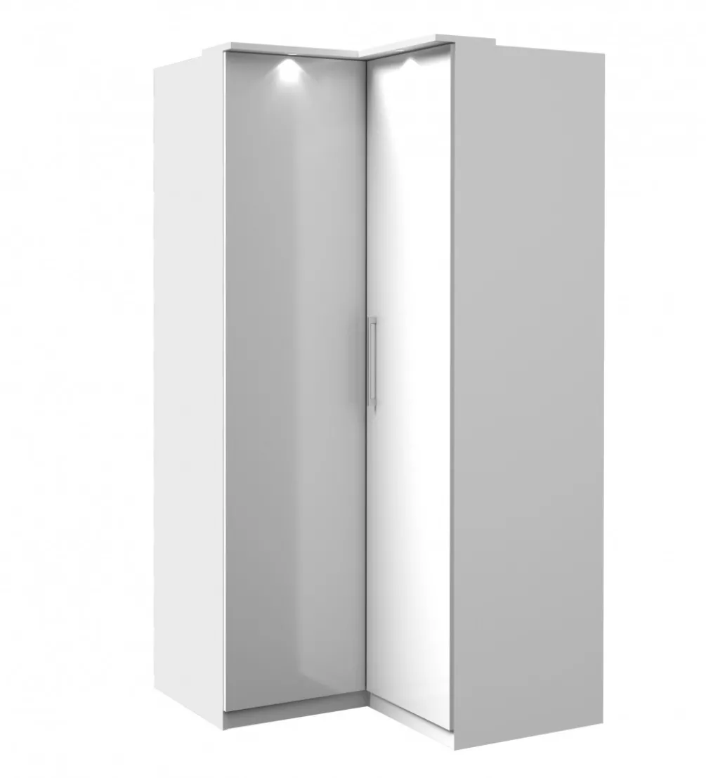 Szafa narożna OPTIMA 109 cm biała