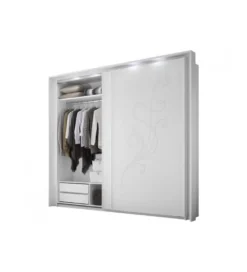 Szafa NIVEA 243 Cm X 230 Cm Biała Z Ozdobnym Nadrukiem