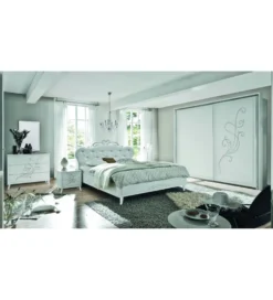 Szafa NIVEA 243 Cm X 230 Cm Biała Z Ozdobnym Nadrukiem