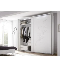 Szafa NIVEA 243 Cm X 230 Cm Biała Z Ozdobnym Nadrukiem