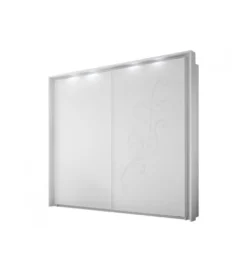 Szafa NIVEA 243 Cm X 230 Cm Biała Z Ozdobnym Nadrukiem